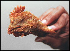 Kepta vištos galva - "McDonald's" delikatesas